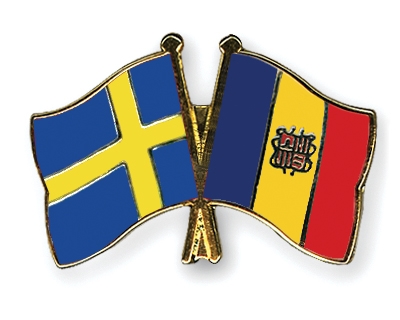 Fahnen Pins Schweden Andorra