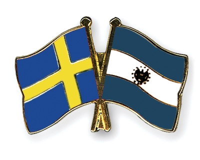 Fahnen Pins Schweden El-Salvador