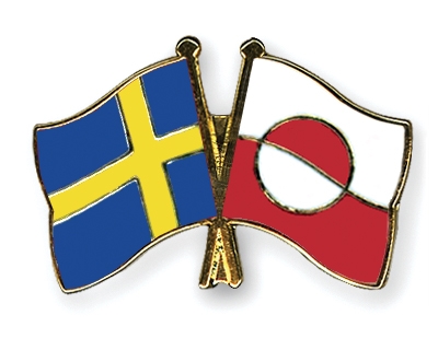 Fahnen Pins Schweden Grnland