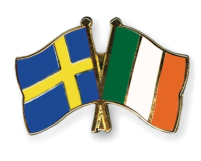 Fahnen Pins Schweden Irland