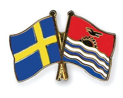 Fahnen Pins Schweden Kiribati