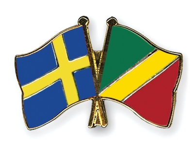 Fahnen Pins Schweden Kongo-Republik