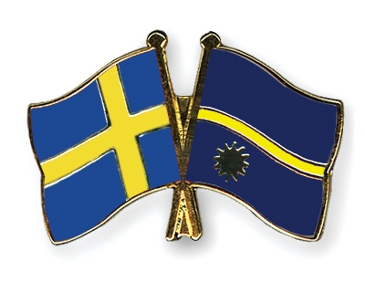 Fahnen Pins Schweden Nauru