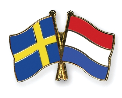 Fahnen Pins Schweden Niederlande