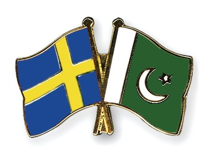 Fahnen Pins Schweden Pakistan