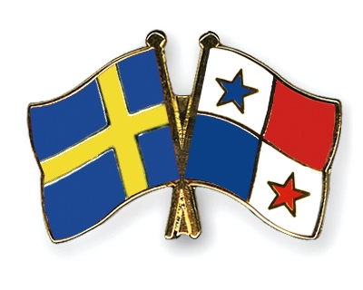 Fahnen Pins Schweden Panama