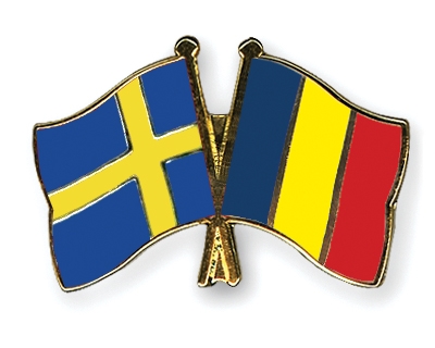 Fahnen Pins Schweden Rumnien