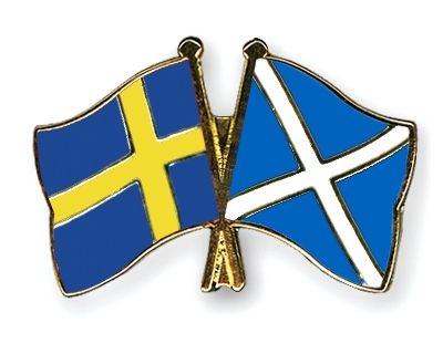 Fahnen Pins Schweden Schottland