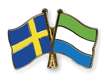 Fahnen Pins Schweden Sierra-Leone