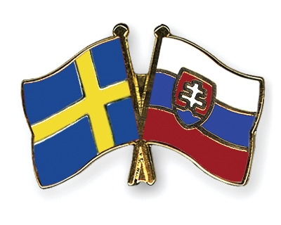 Fahnen Pins Schweden Slowakei