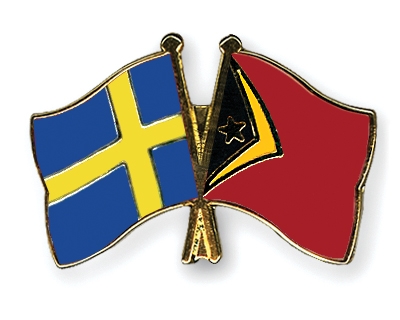 Fahnen Pins Schweden Timor-Leste