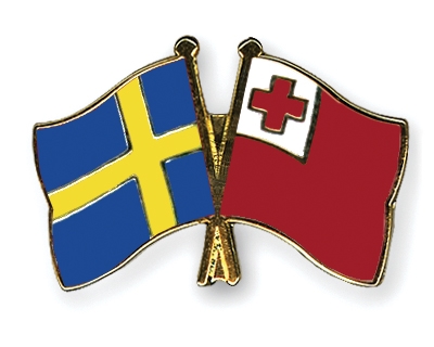 Fahnen Pins Schweden Tonga