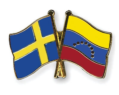 Fahnen Pins Schweden Venezuela