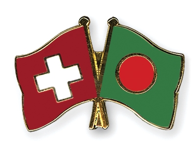 Fahnen Pins Schweiz Bangladesch