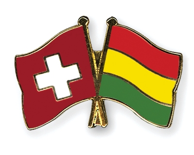 Fahnen Pins Schweiz Bolivien