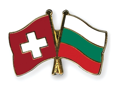 Fahnen Pins Schweiz Bulgarien