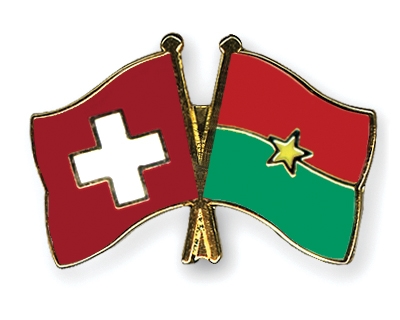Fahnen Pins Schweiz Burkina-Faso