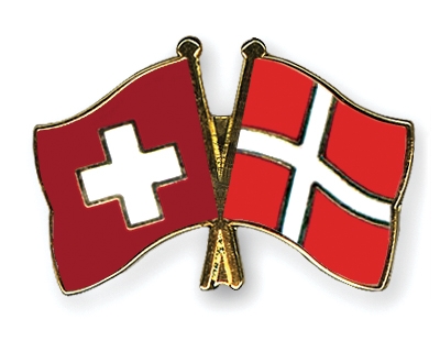 Fahnen Pins Schweiz Dnemark