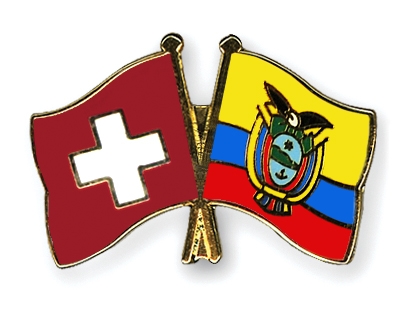 Fahnen Pins Schweiz Ecuador