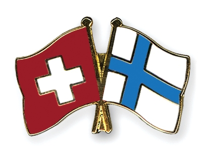 Fahnen Pins Schweiz Finnland