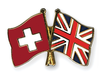 Fahnen Pins Schweiz Grossbritannien