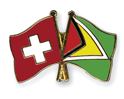 Fahnen Pins Schweiz Guyana