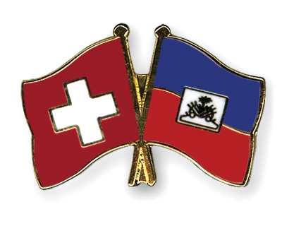 Fahnen Pins Schweiz Haiti