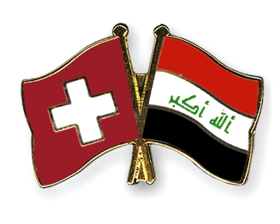 Fahnen Pins Schweiz Irak