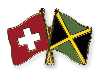 Fahnen Pins Schweiz Jamaika