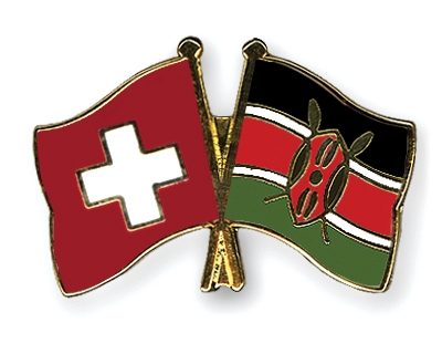 Fahnen Pins Schweiz Kenia