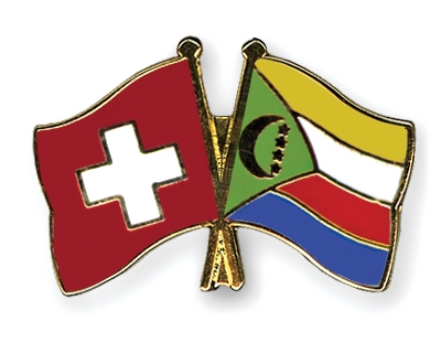 Fahnen Pins Schweiz Komoren