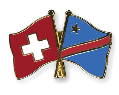 Fahnen Pins Schweiz Kongo-Demokratische-Republik