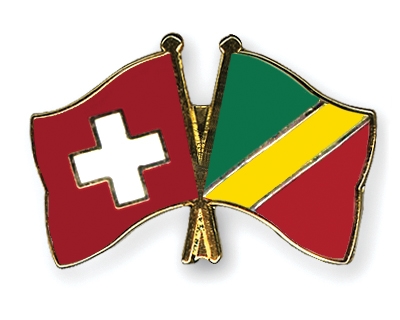 Fahnen Pins Schweiz Kongo-Republik