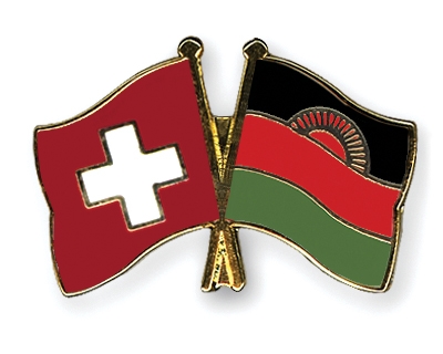 Fahnen Pins Schweiz Malawi