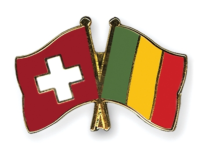 Fahnen Pins Schweiz Mali