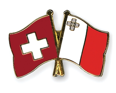 Fahnen Pins Schweiz Malta