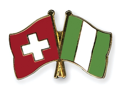 Fahnen Pins Schweiz Nigeria