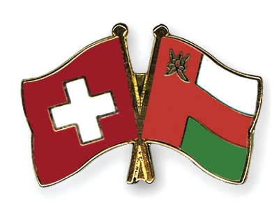 Fahnen Pins Schweiz Oman