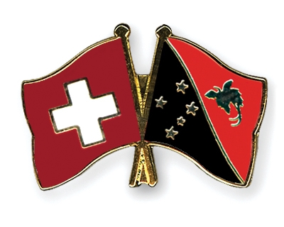 Fahnen Pins Schweiz Papua-Neuguinea