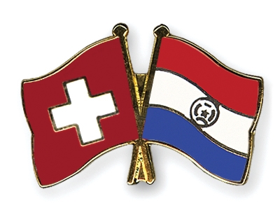 Fahnen Pins Schweiz Paraguay