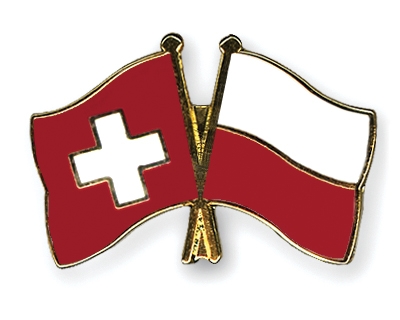 Fahnen Pins Schweiz Polen