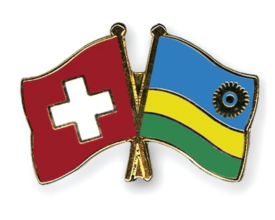 Fahnen Pins Schweiz Ruanda