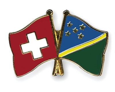 Fahnen Pins Schweiz Salomonen