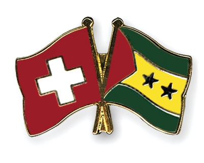 Fahnen Pins Schweiz Sao-Tome-und-Principe