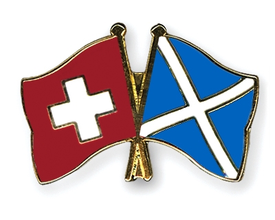 Fahnen Pins Schweiz Schottland