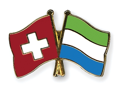 Fahnen Pins Schweiz Sierra-Leone