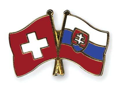 Fahnen Pins Schweiz Slowakei