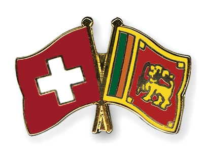 Flaggen- und Fahnen-Pins Schweiz-Sri-Lanka