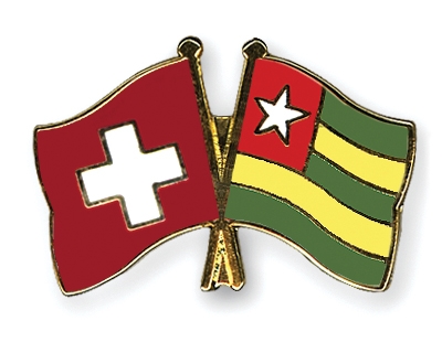 Fahnen Pins Schweiz Togo