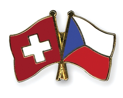 Fahnen Pins Schweiz Tschechische-Republik